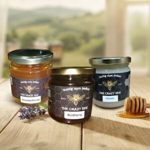 Honig - Abo Honigträumerei , unser mittleres Honig-Abo (9 Gläser a 250g)