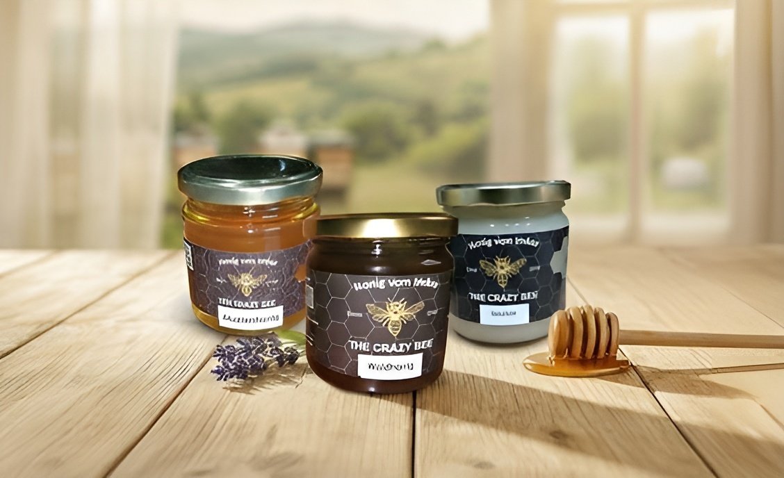 Honig - Abo Honigträumerei , unser mittleres Honig-Abo (9 Gläser a 250g)