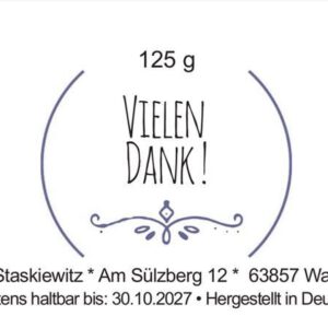 Honig als personalisiertes Gastgeschenk für Hochzeit, Kommunion und Konfirmation (ab 20 Stk.)