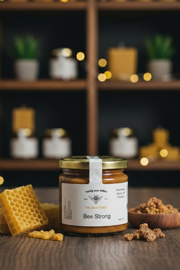 Bee Strong 250g (Honig mit Propolis)